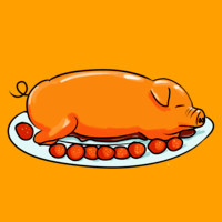 Roasted Pig Icon for Menu